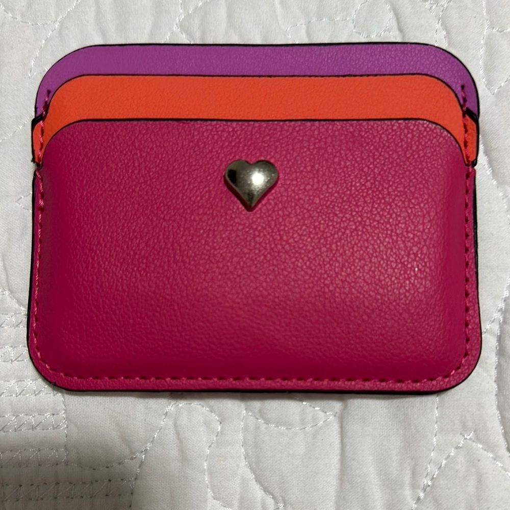 Colorful Card Holder with Heart Accent